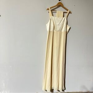Night Way Collections Cream Maxi Dress – Size 4